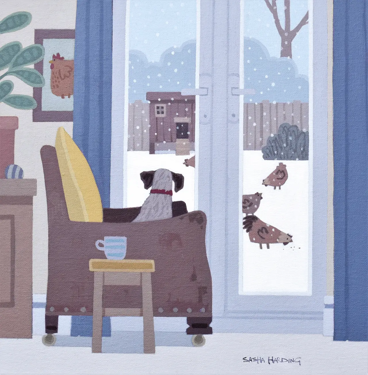 Sasha Harding - chicken in the snow